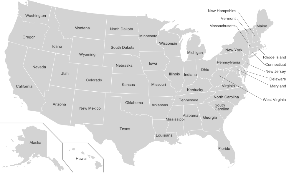 észak amerika államai térkép USA államai, amerikai államok   Amerikai utazásom észak amerika államai térkép