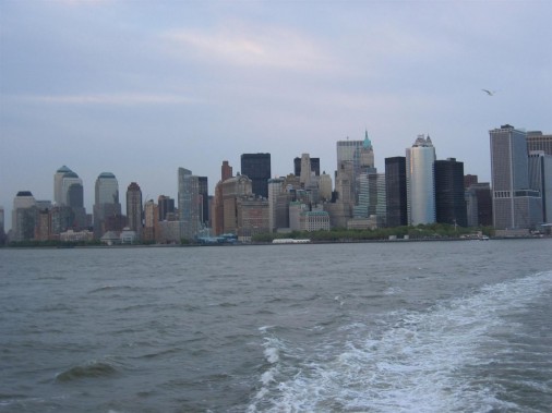 Dél-Manhattan a Staten Island Ferryről Dél-Manhattan a Staten Island Ferryről