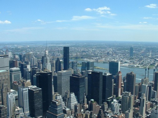New York az Empire State Building tetejéről New York